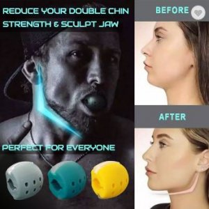 A training device for toning the jaw and cheek muscles - to complete anti-aging treatments